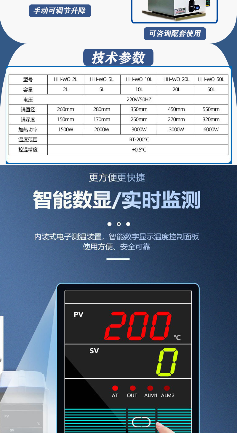 恒温（升降式）水浴锅(图3)