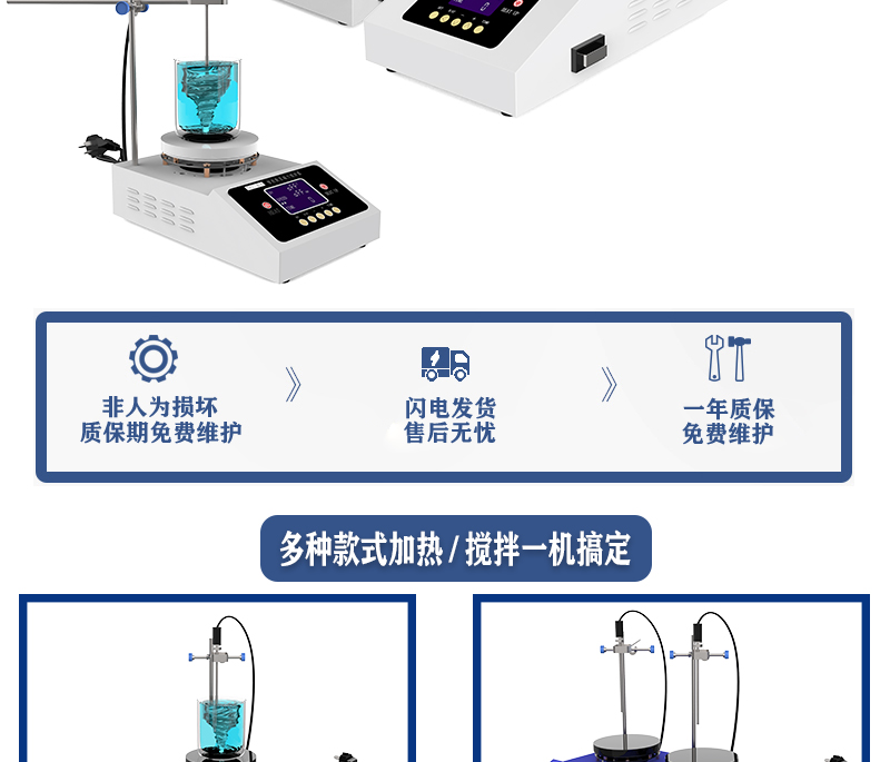ZNCL-BS陶瓷不锈钢磁力搅拌器加热板(图2)