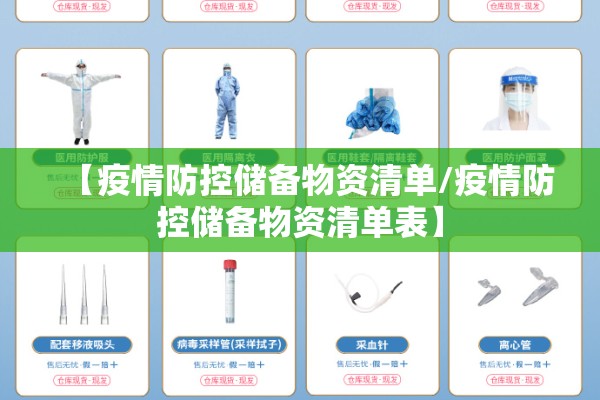 【疫情防控储备物资清单/疫情防控储备物资清单表】 【疫情防控储备物资清单/疫情防控储备物资清单表】