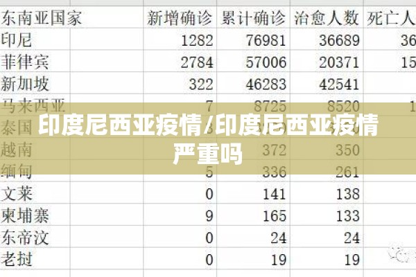 印度尼西亚疫情/印度尼西亚疫情严重吗