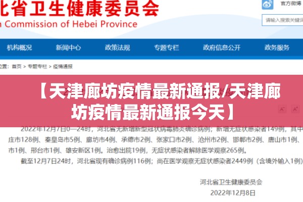 【天津廊坊疫情最新通报/天津廊坊疫情最新通报今天】