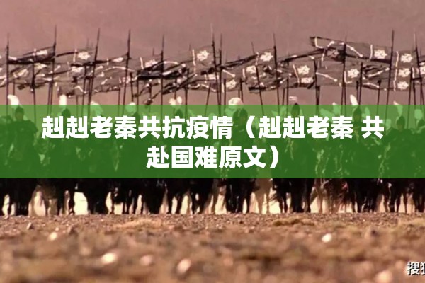赳赳老秦共抗疫情（赳赳老秦 共赴国难原文）