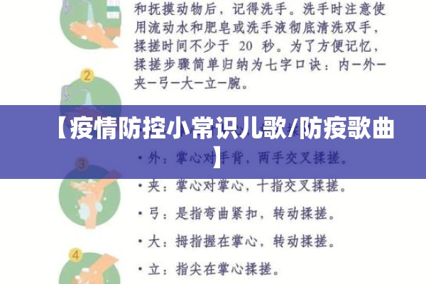 【疫情防控小常识儿歌/防疫歌曲】 【疫情防控小常识儿歌/防疫歌曲】