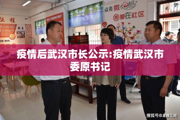 疫情后武汉市长公示:疫情武汉市委原书记