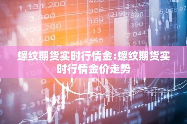 螺纹期货实时行情金:螺纹期货实时行情金价走势