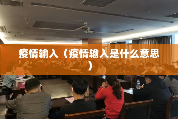 疫情输入（疫情输入是什么意思）