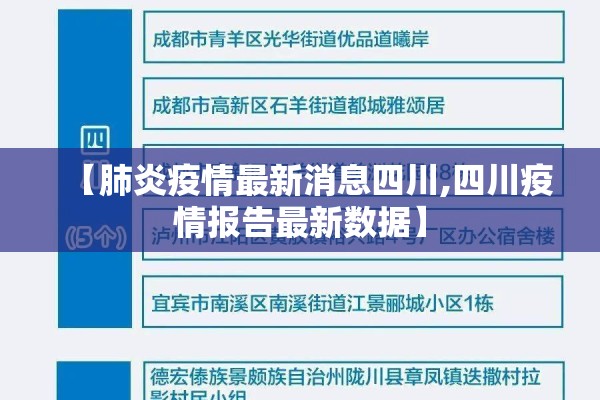 【肺炎疫情最新消息四川,四川疫情报告最新数据】 【肺炎疫情最新消息四川,四川疫情报告最新数据】