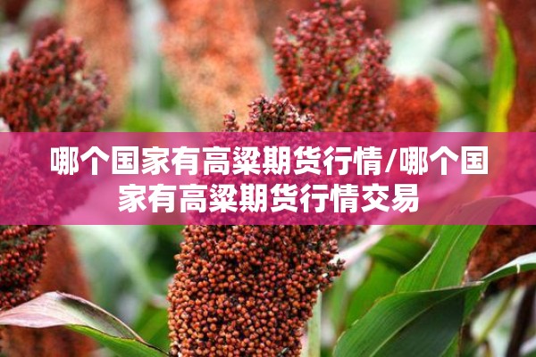哪个国家有高粱期货行情/哪个国家有高粱期货行情交易