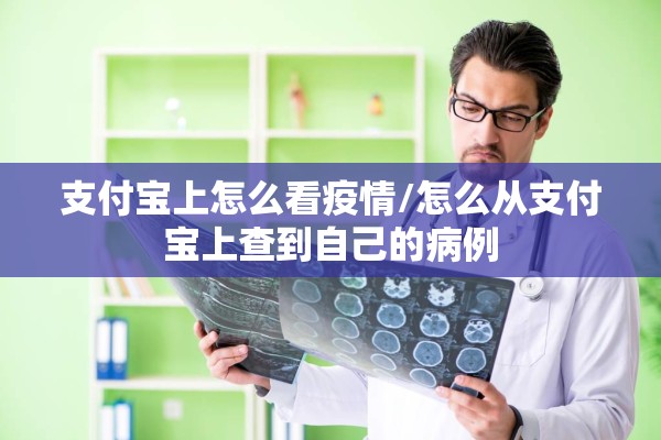 支付宝上怎么看疫情/怎么从支付宝上查到自己的病例
