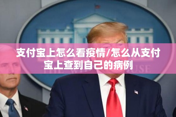 支付宝上怎么看疫情/怎么从支付宝上查到自己的病例