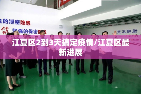 江夏区2到3天搞定疫情/江夏区最新进展