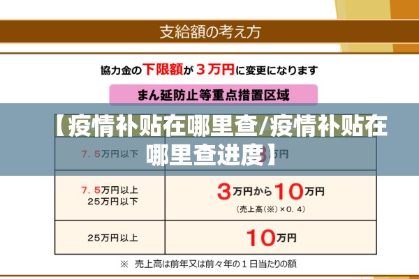 【疫情补贴在哪里查/疫情补贴在哪里查进度】
