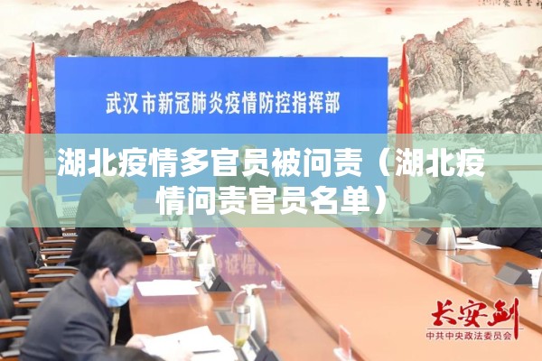 湖北疫情多官员被问责（湖北疫情问责官员名单）