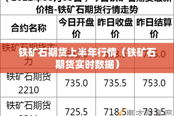 铁矿石期货上半年行情（铁矿石期货实时数据）