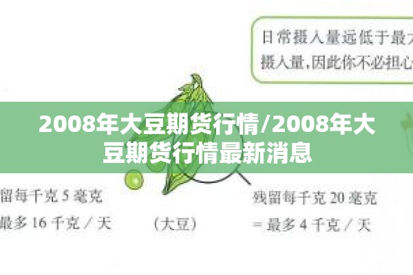 2008年大豆期货行情/2008年大豆期货行情最新消息