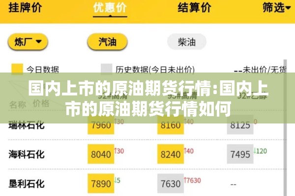 国内上市的原油期货行情:国内上市的原油期货行情如何
