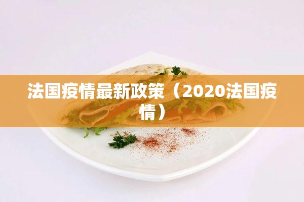 法国疫情最新政策（2020法国疫情）
